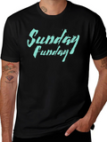 Sunday Funday Black Graphic Tee