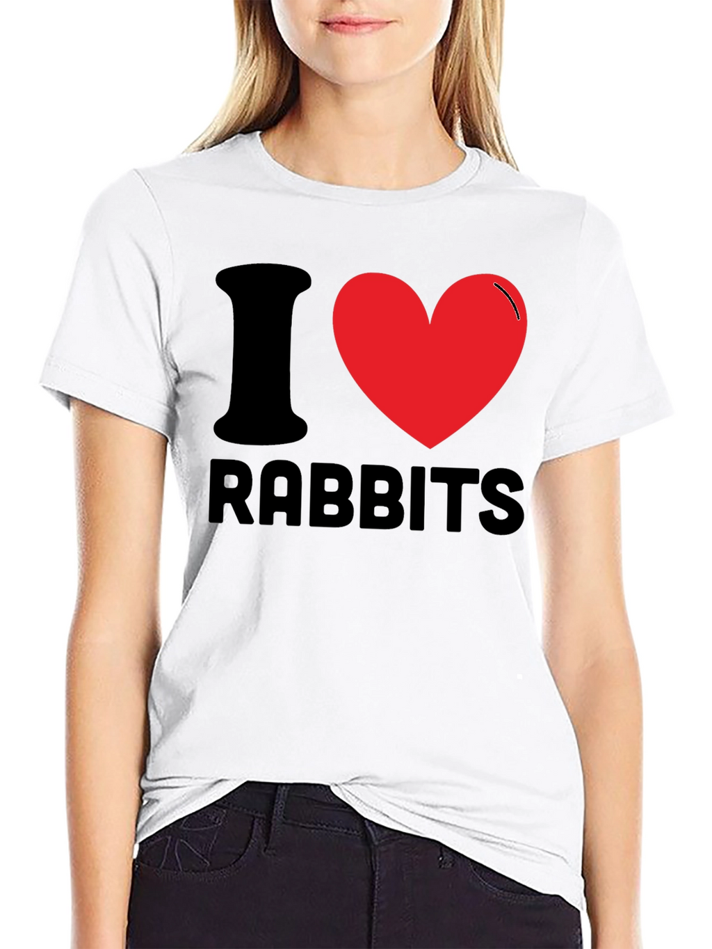 I Love Rabbits T-Shirt - Fun Novelty Tee