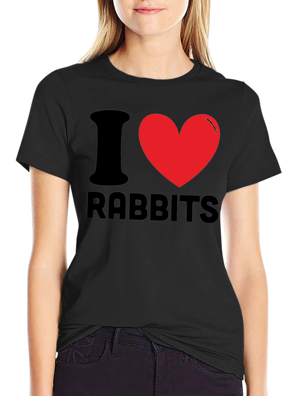 I Love Rabbits T-Shirt - Fun Novelty Tee