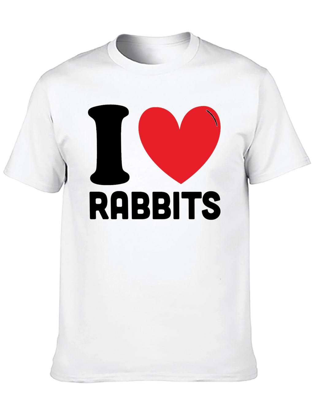I Love Rabbits T-Shirt - Fun Novelty Tee