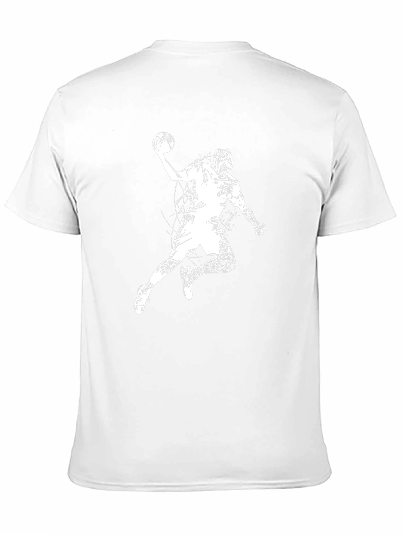Handball Player Graphic Tee - Black