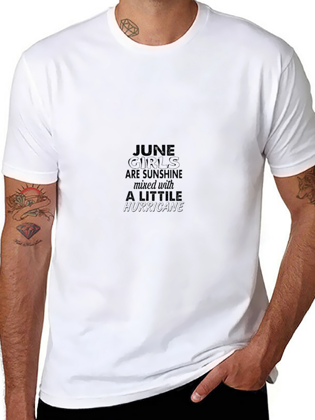 June Girls Sunshine Hurricane Graphic Tee - Black