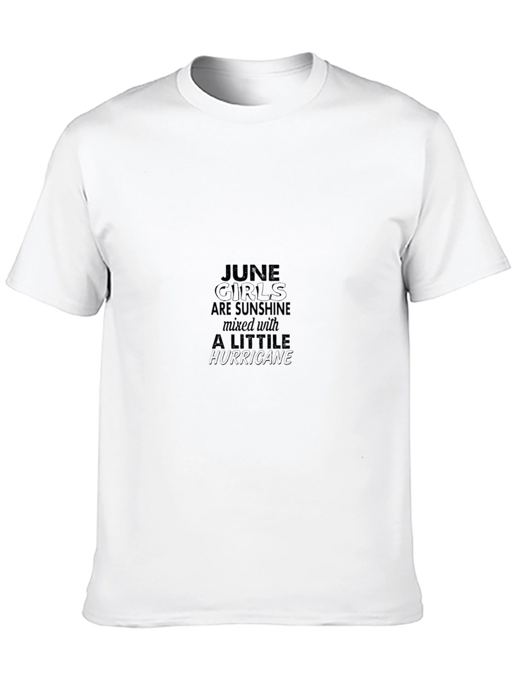 June Girls Sunshine Hurricane Graphic Tee - Black