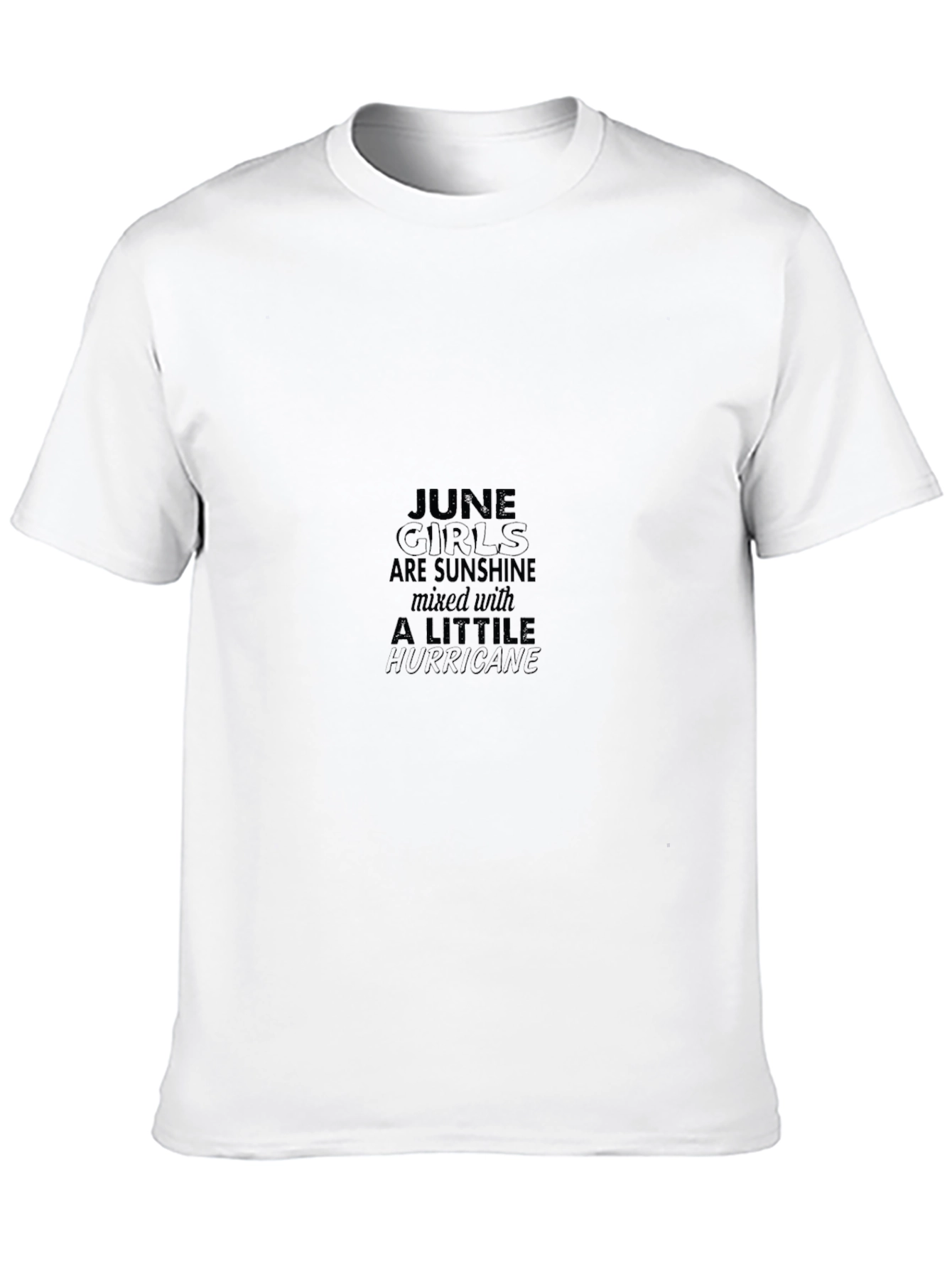 June Girls Sunshine Hurricane Graphic Tee - Black
