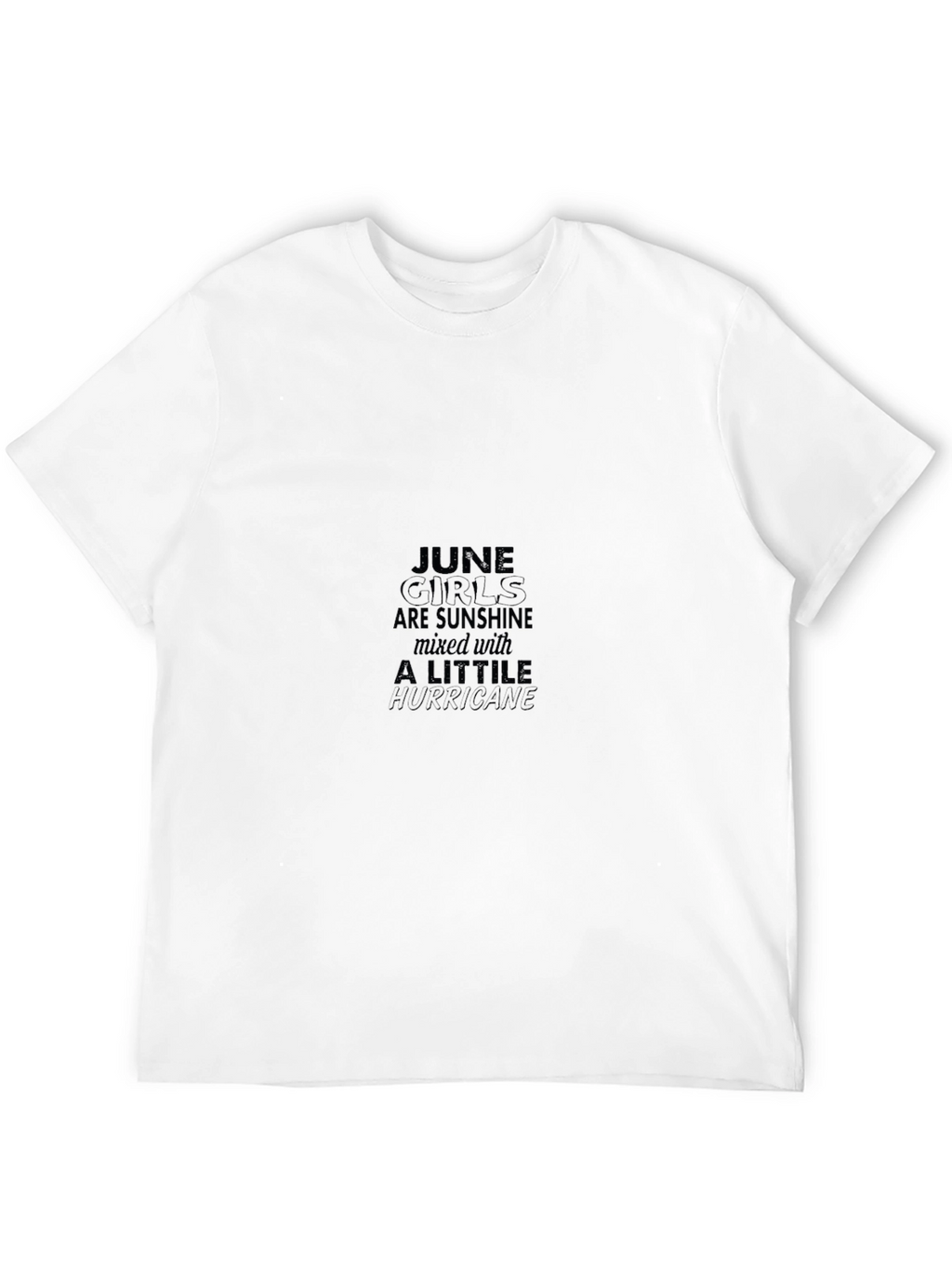 June Girls Sunshine Hurricane Graphic Tee - Black