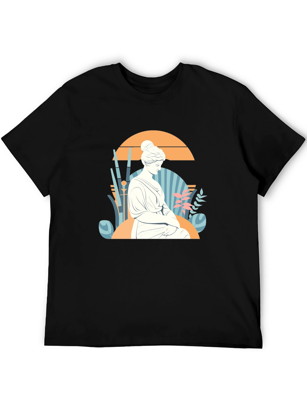 Statue Graphic Tee - Black Unisex T-Shirt