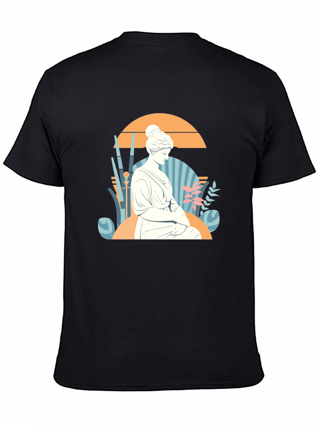 Statue Graphic Tee - Black Unisex T-Shirt