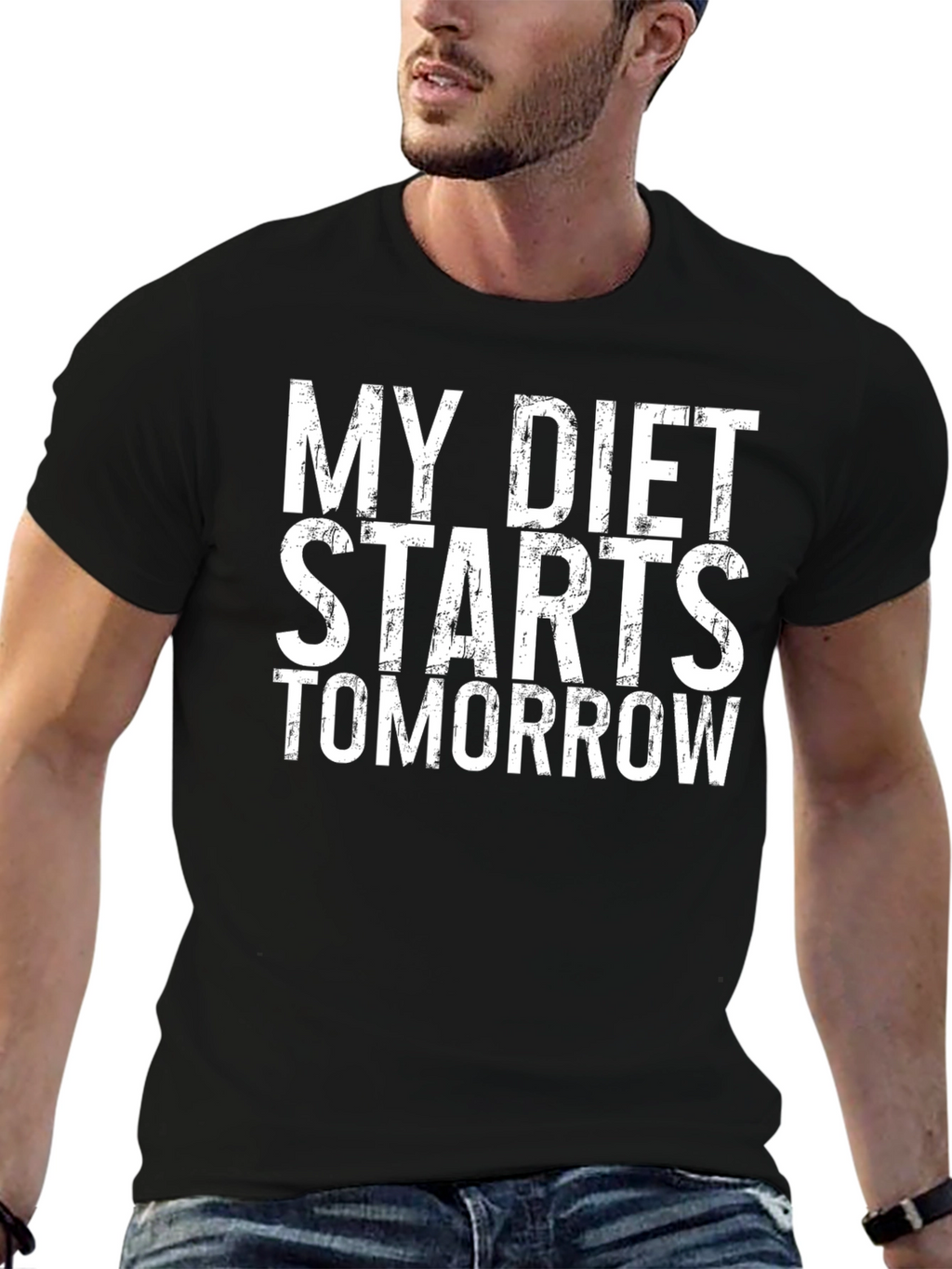 Funny Diet T-Shirt - Starts Tomorrow Tee