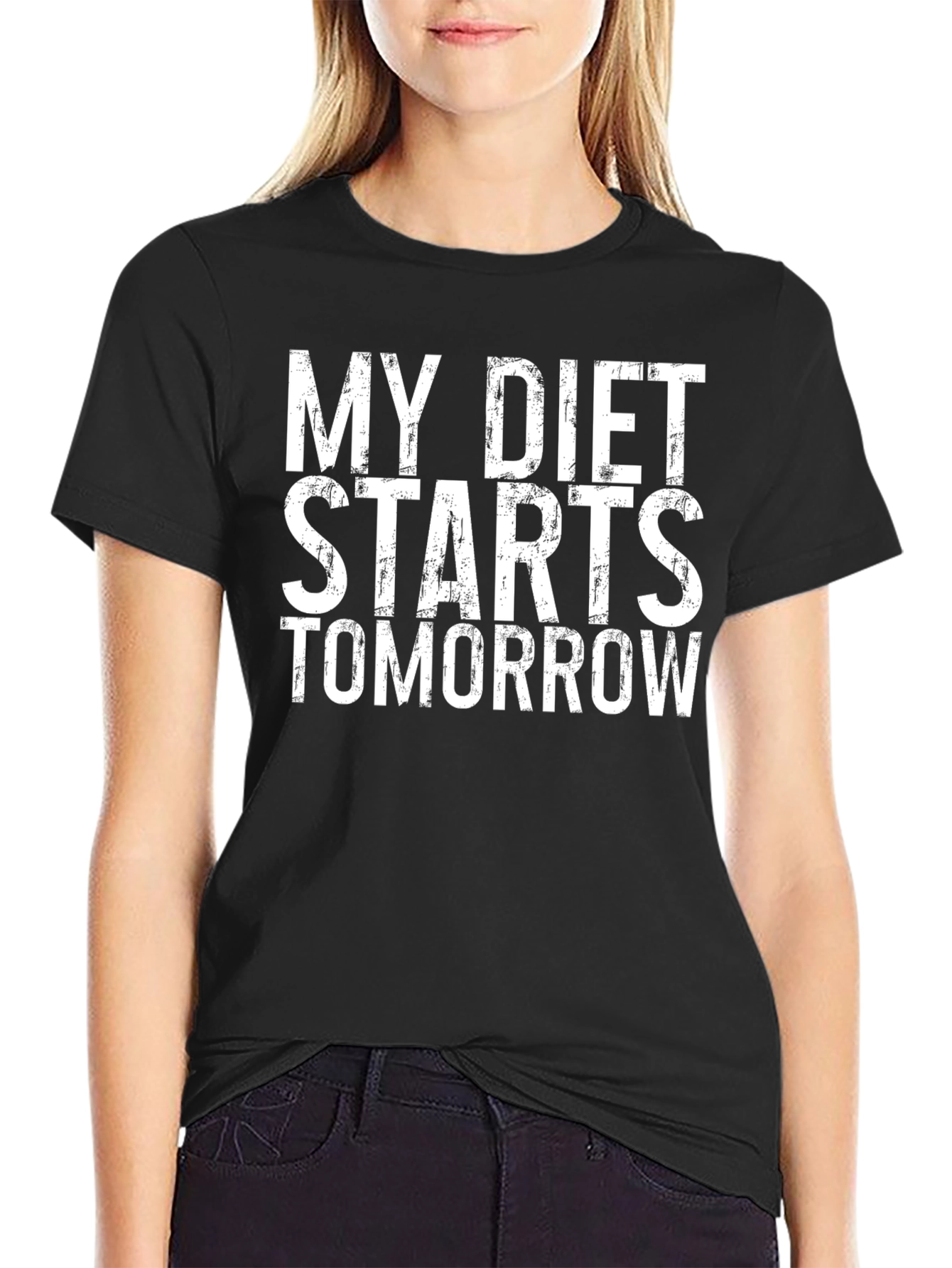 Funny Diet T-Shirt - Starts Tomorrow Tee