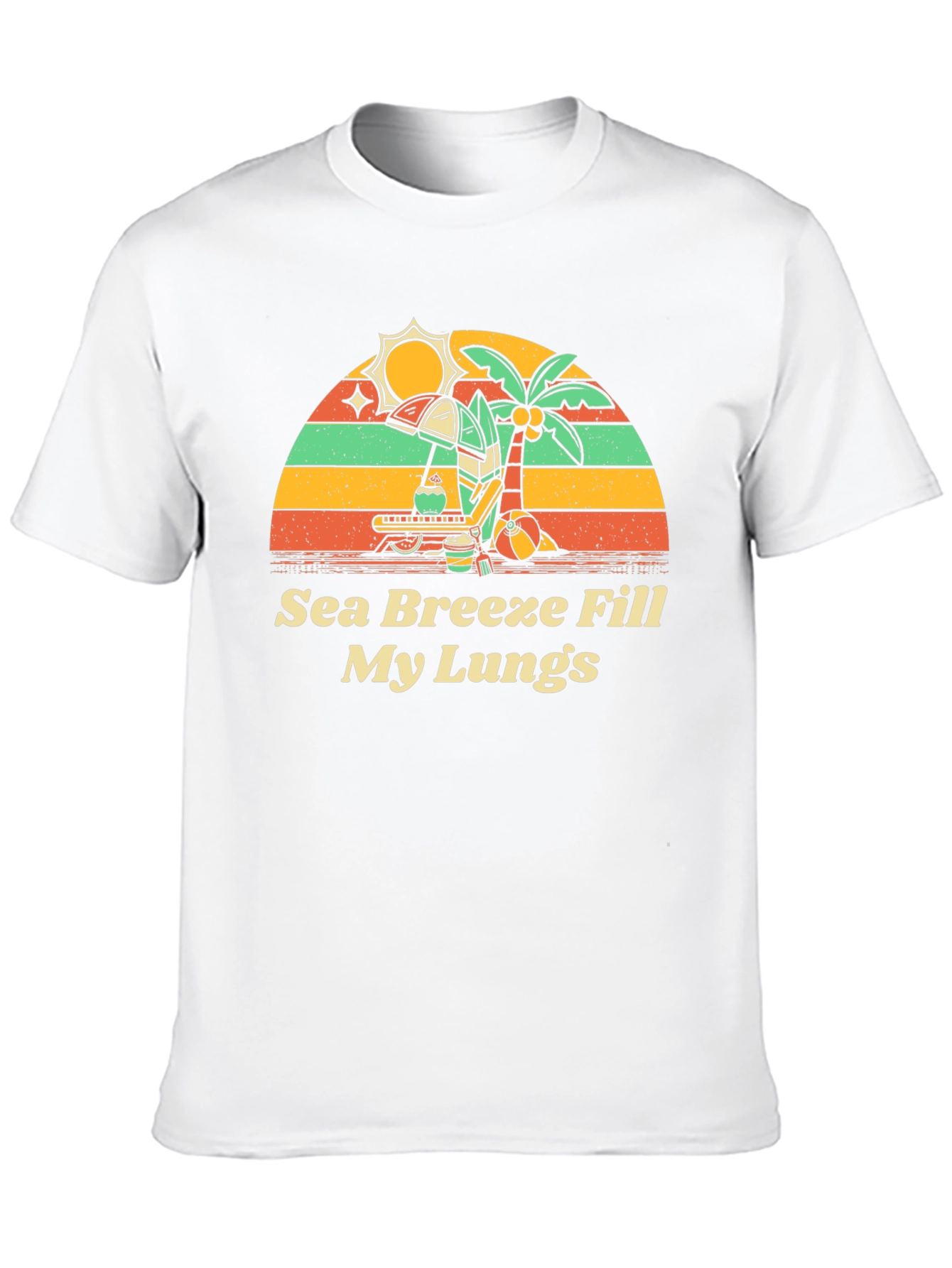 Sea Breeze Graphic Tee - Beach Vibes Shirt
