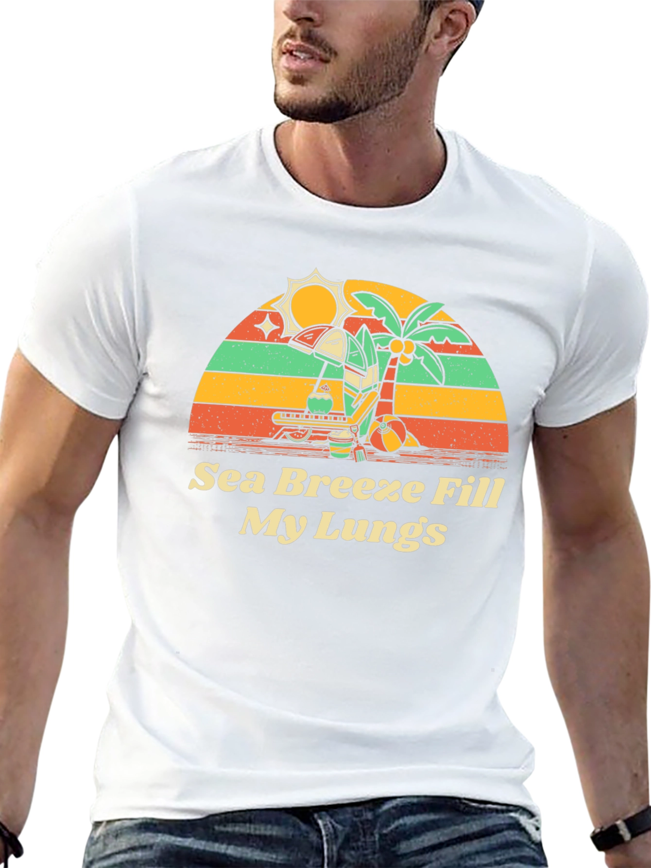 Sea Breeze Graphic Tee - Beach Vibes Shirt