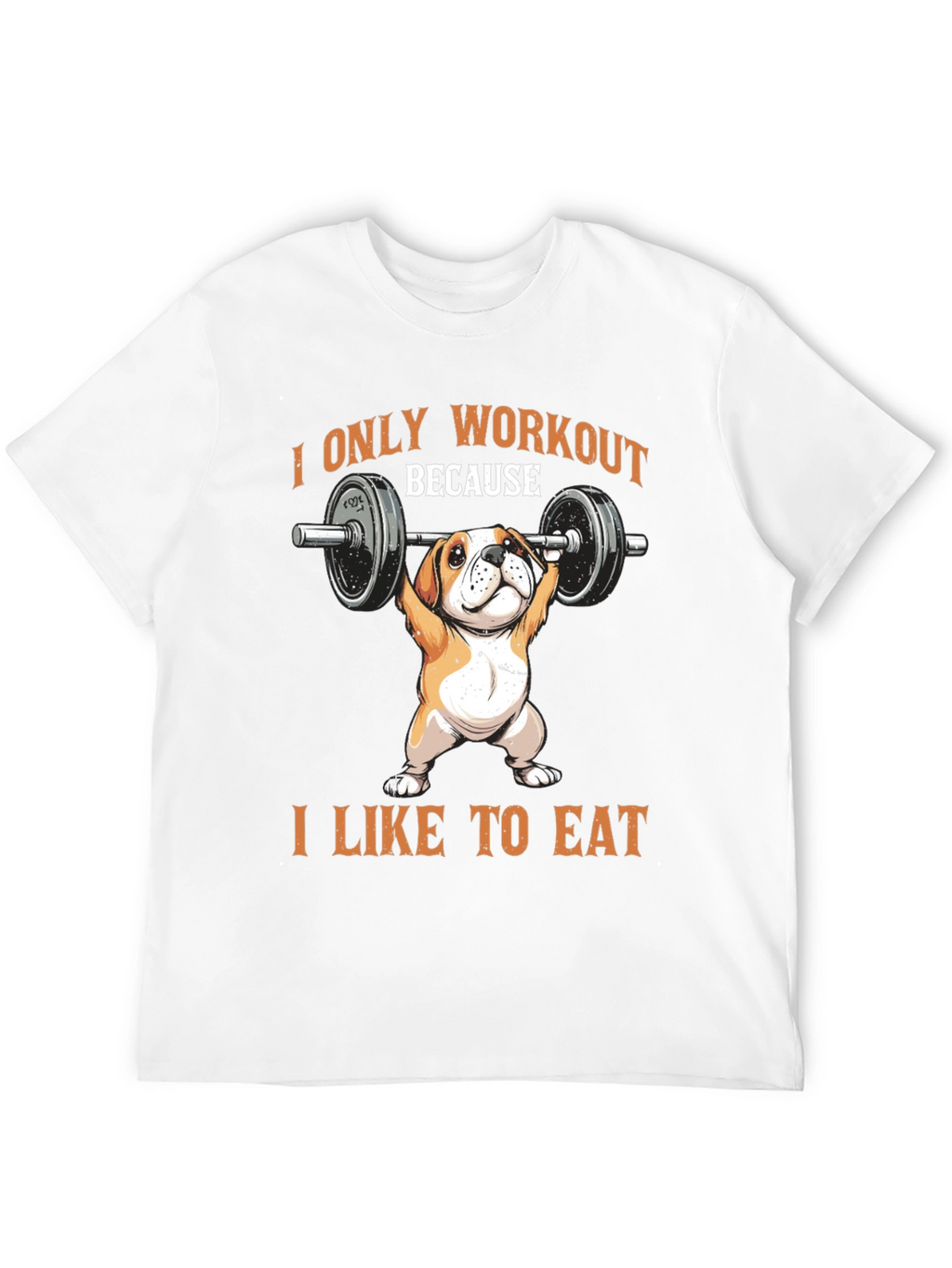 Workout Dog T-Shirt - Funny Bulldog Gym Tee