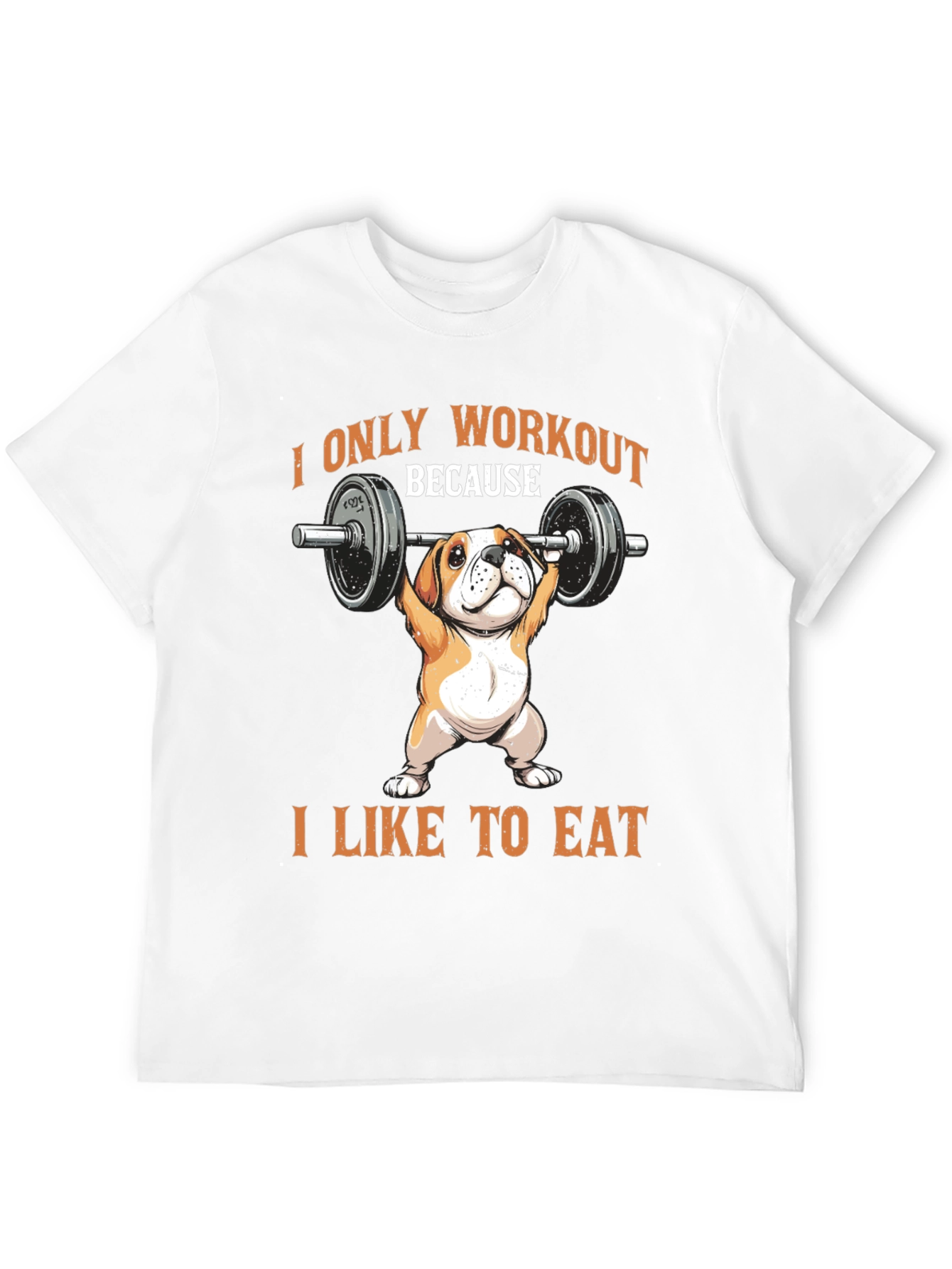 Workout Dog T-Shirt - Funny Bulldog Gym Tee