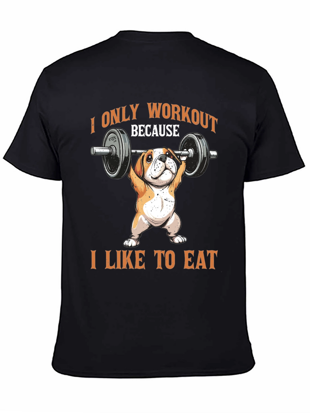 Workout Dog T-Shirt - Funny Bulldog Gym Tee