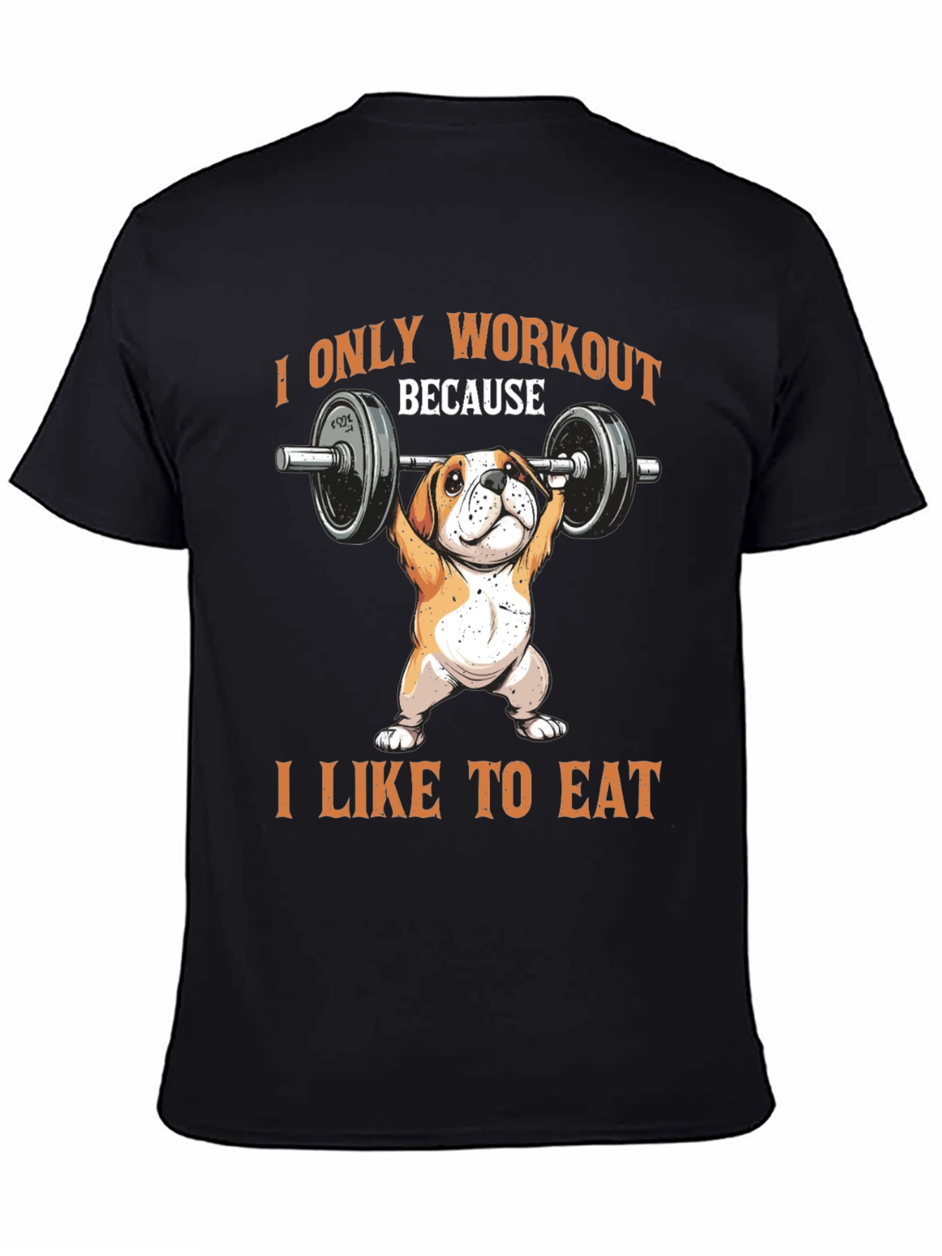 Workout Dog T-Shirt - Funny Bulldog Gym Tee