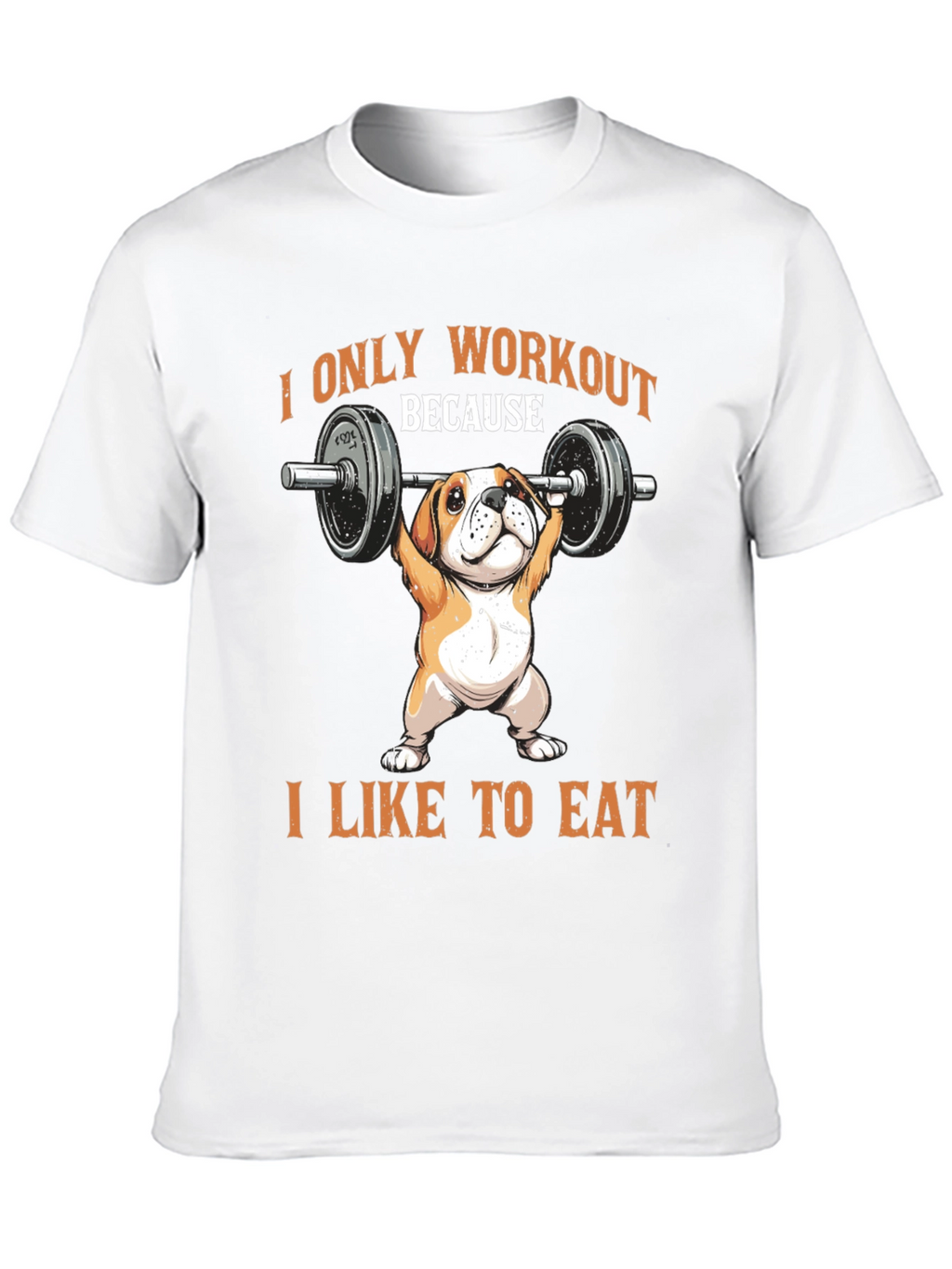 Workout Dog T-Shirt - Funny Bulldog Gym Tee