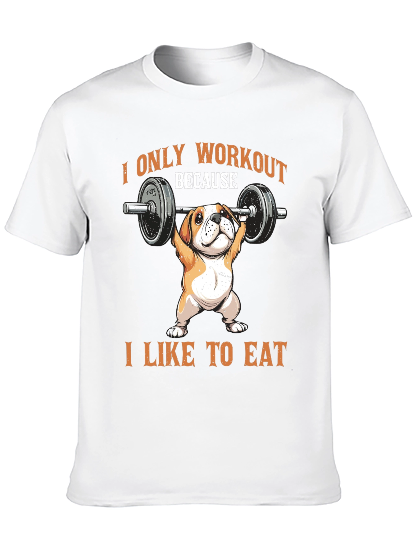 Workout Dog T-Shirt - Funny Bulldog Gym Tee