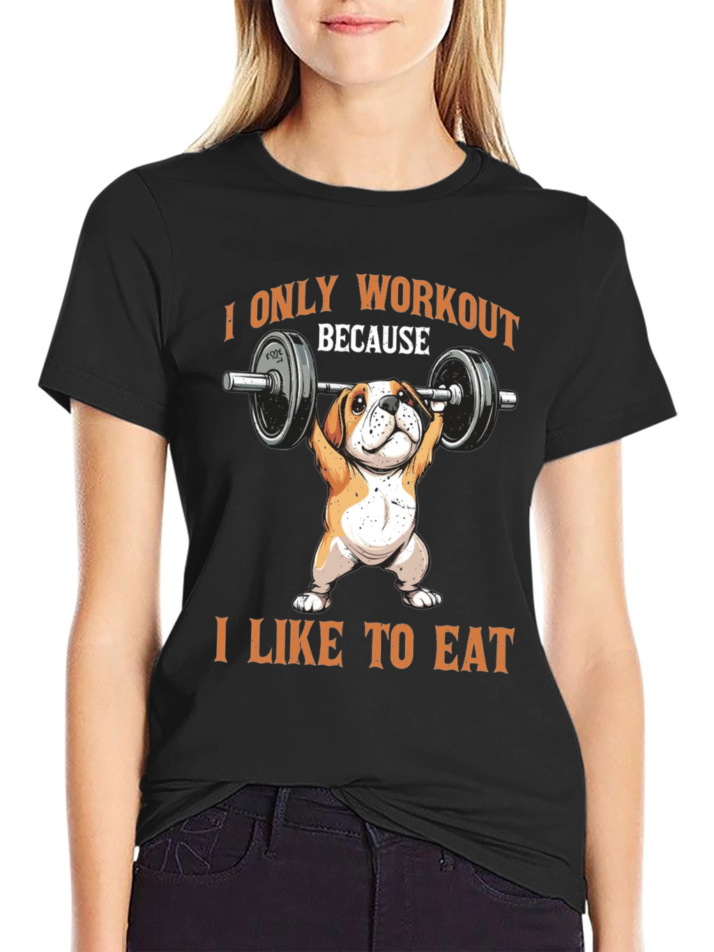 Workout Dog T-Shirt - Funny Bulldog Gym Tee