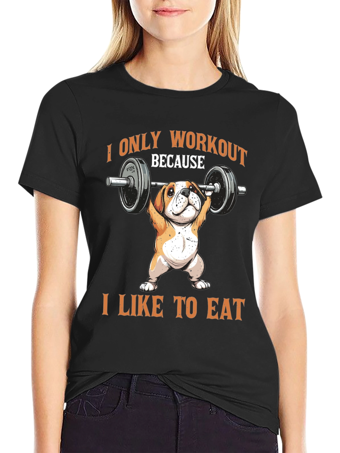 Workout Dog T-Shirt - Funny Bulldog Gym Tee