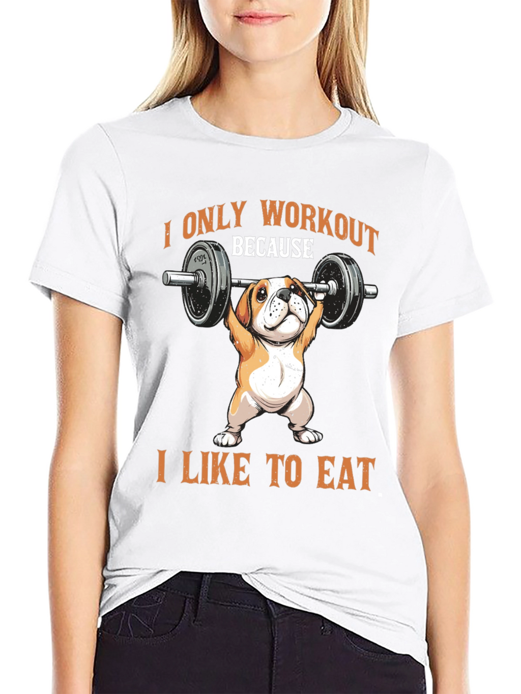 Workout Dog T-Shirt - Funny Bulldog Gym Tee