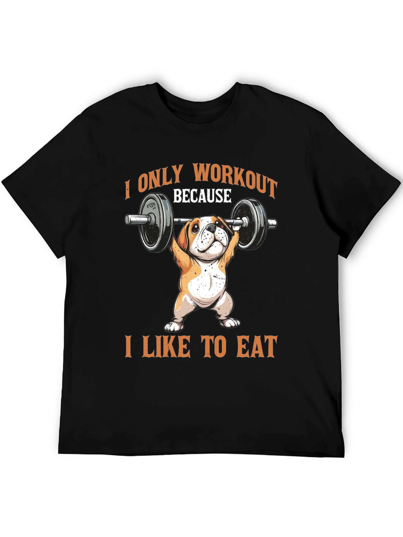 Workout Dog T-Shirt - Funny Bulldog Gym Tee