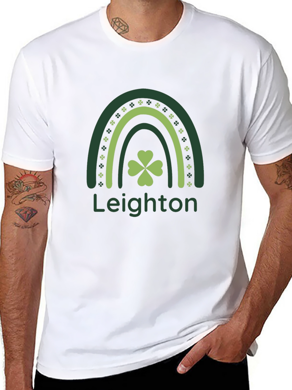 St. Patricks Day Rainbow Shamrock T-Shirt