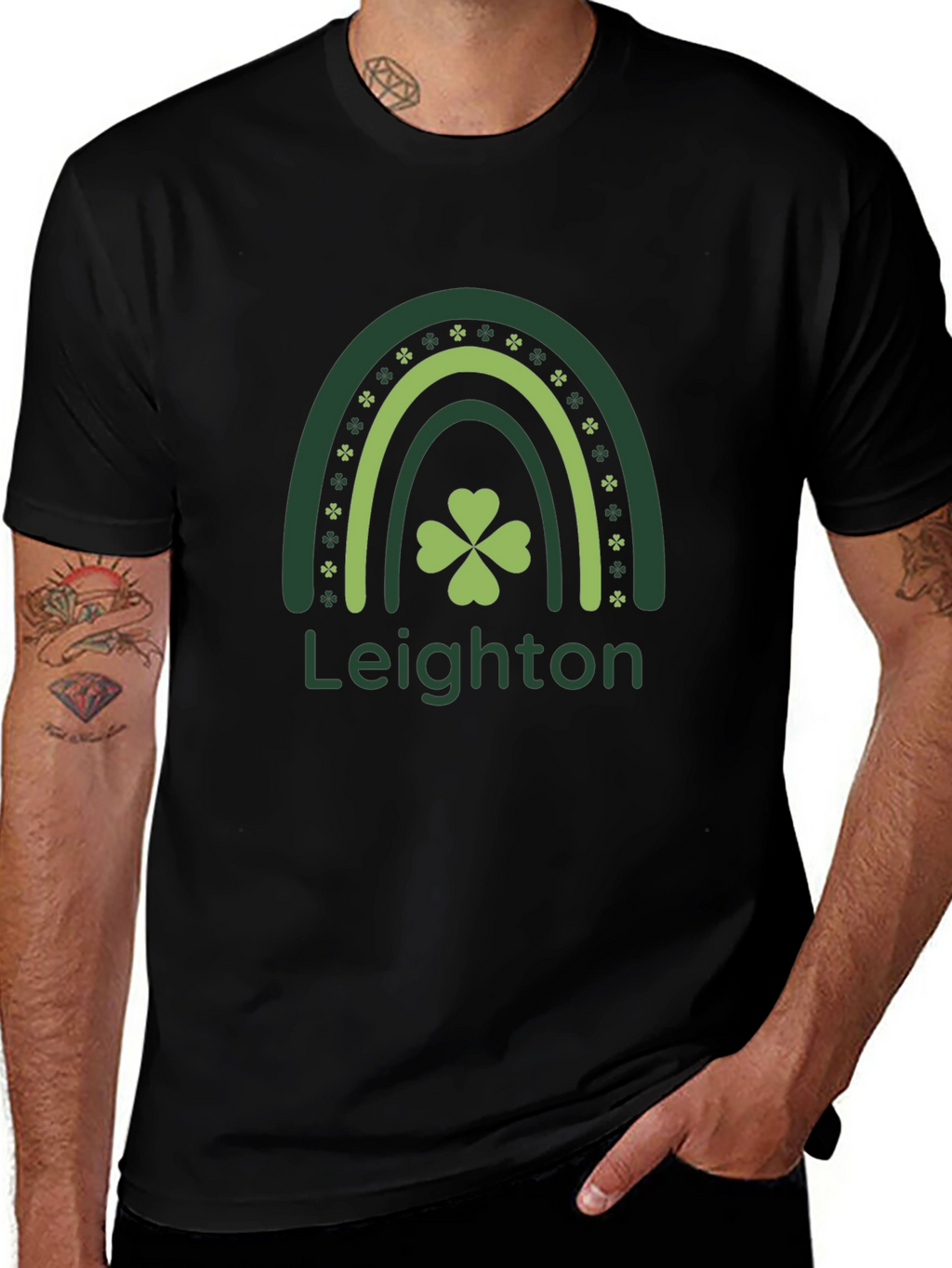 St. Patricks Day Rainbow Shamrock T-Shirt