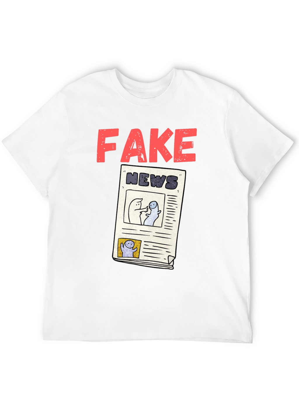 Fake News Graphic Tee - Unisex Black T-Shirt