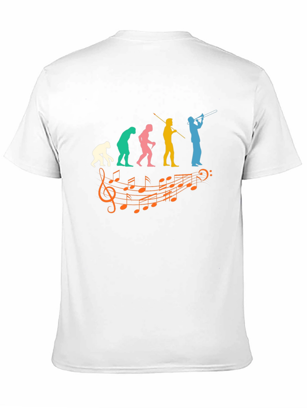 Evolution of Music T-Shirt - Trombone Player