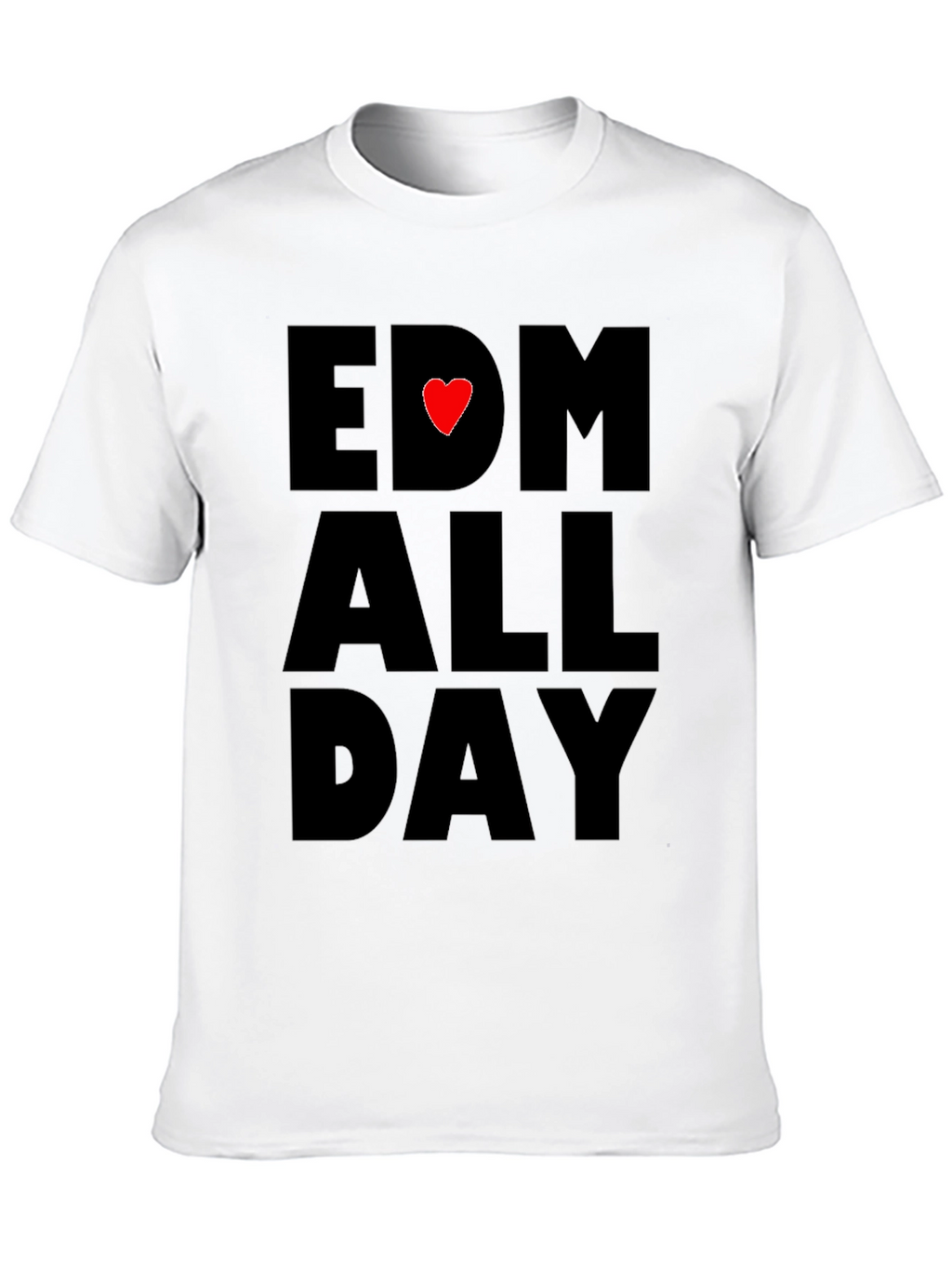 EDM Heartbeat All Day Black T-Shirt