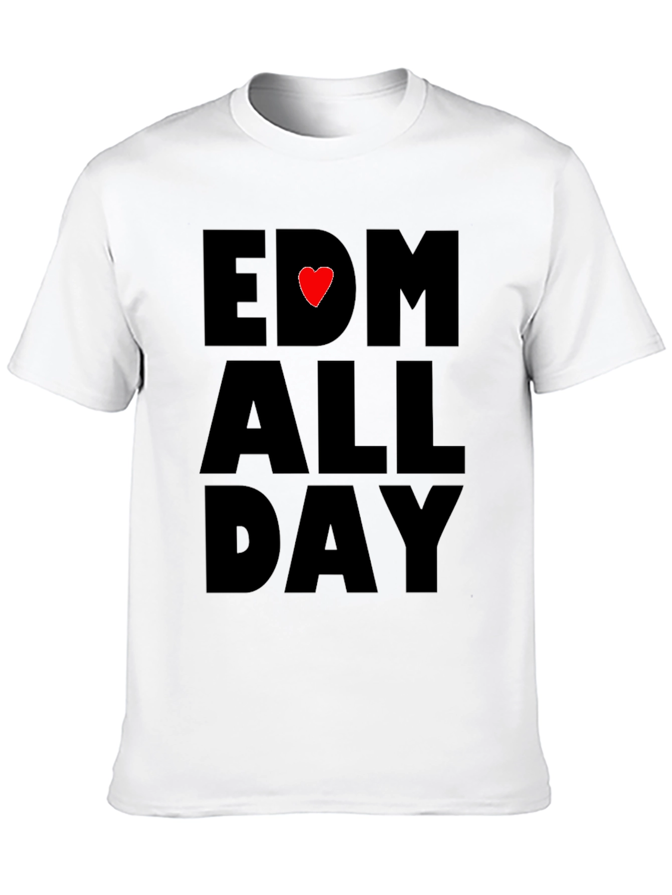 EDM Heartbeat All Day Black T-Shirt