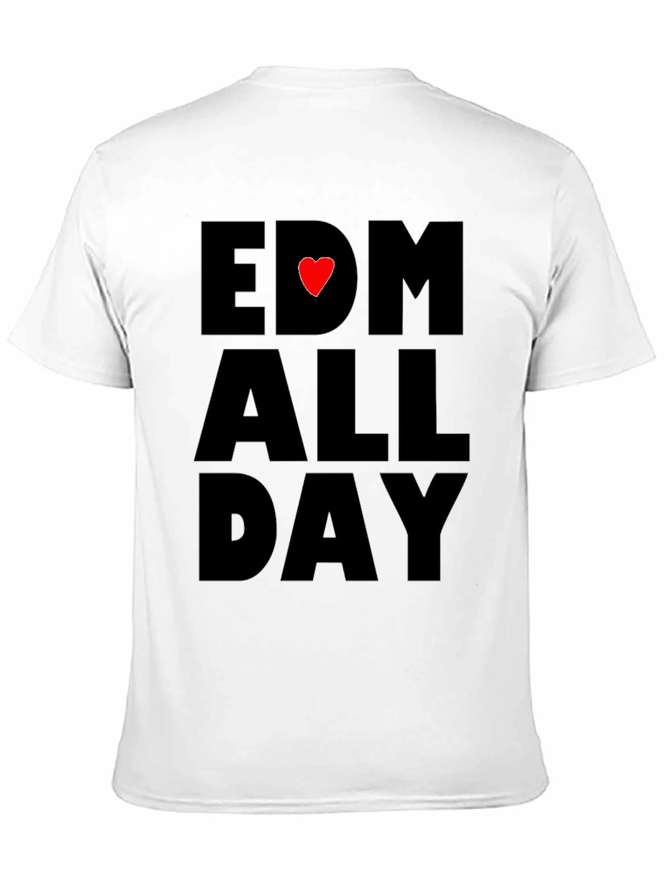 EDM Heartbeat All Day Black T-Shirt