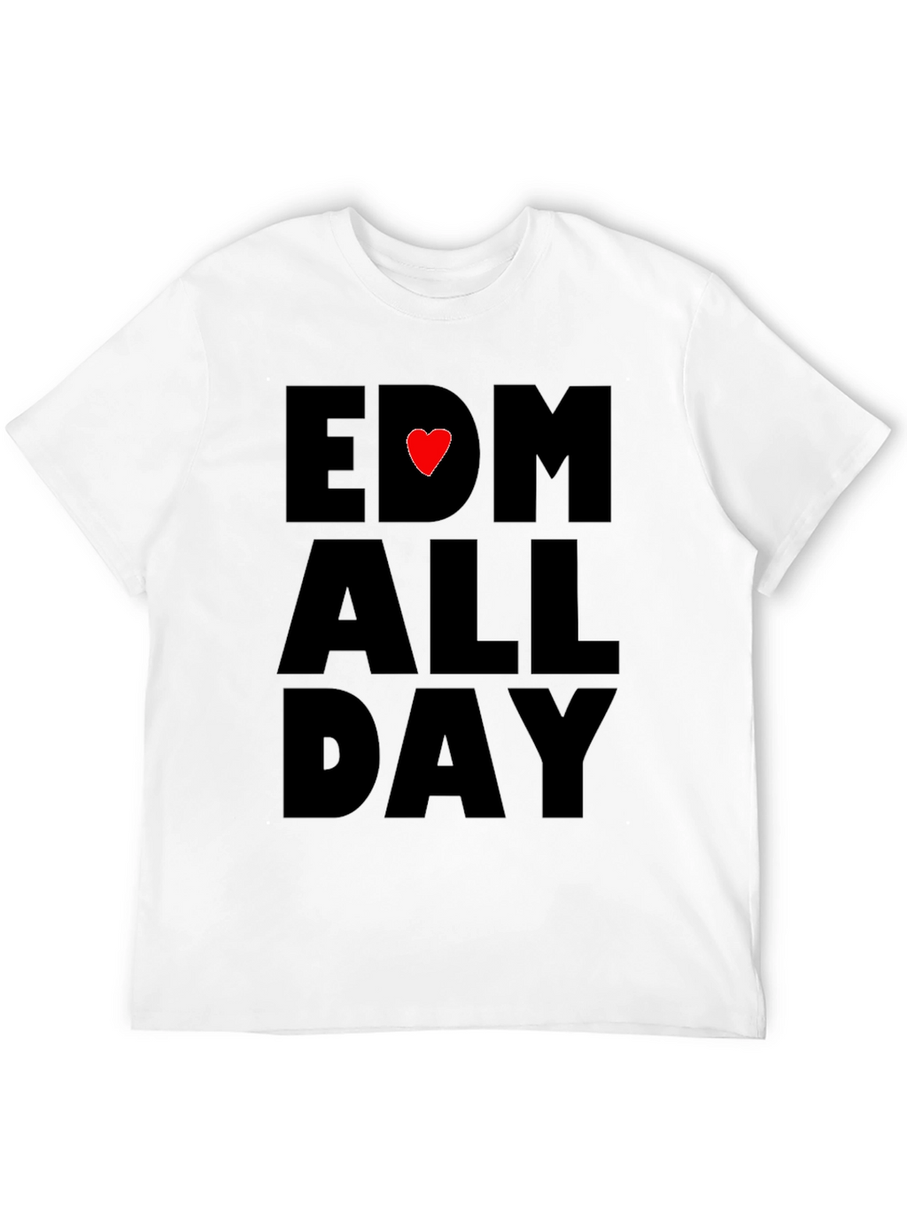 EDM Heartbeat All Day Black T-Shirt