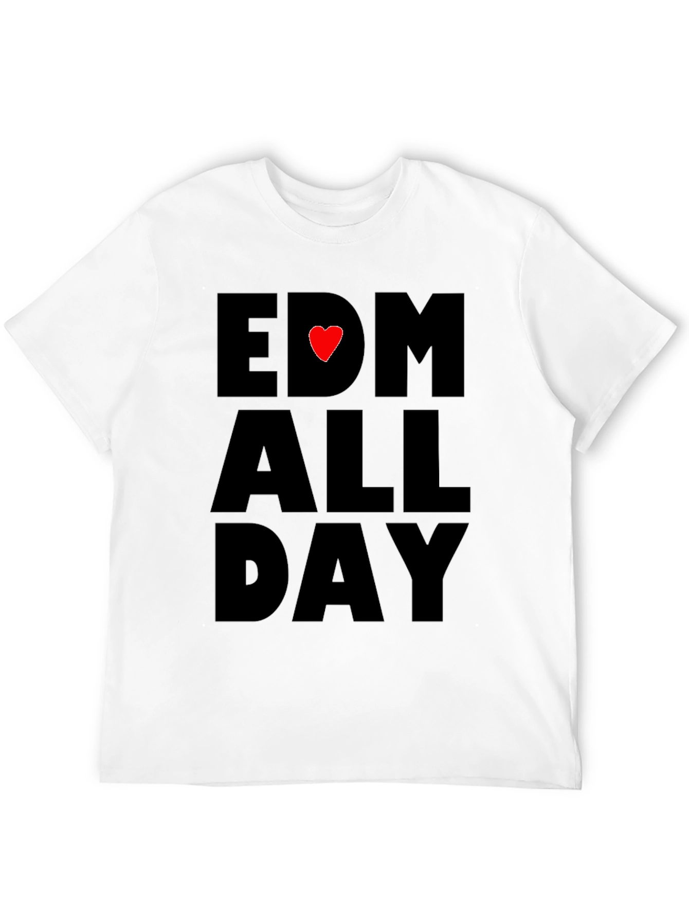 EDM Heartbeat All Day Black T-Shirt