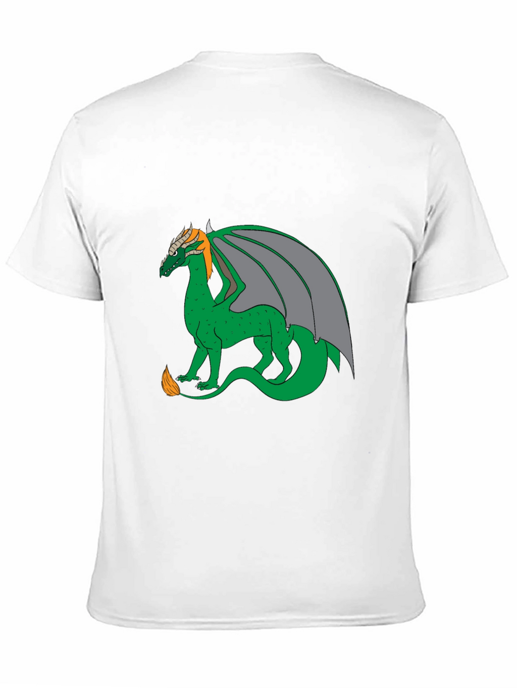 Dragon Graphic Tee - Black Cotton Blend Casual Wear