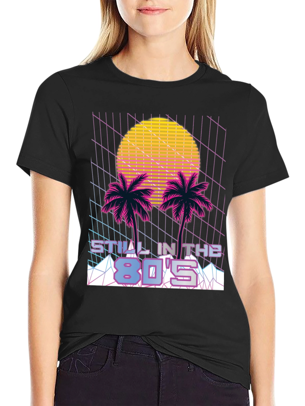 Retro 80s Sunset Palm T-Shirt