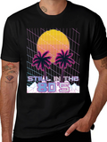 Retro 80s Sunset Palm T-Shirt