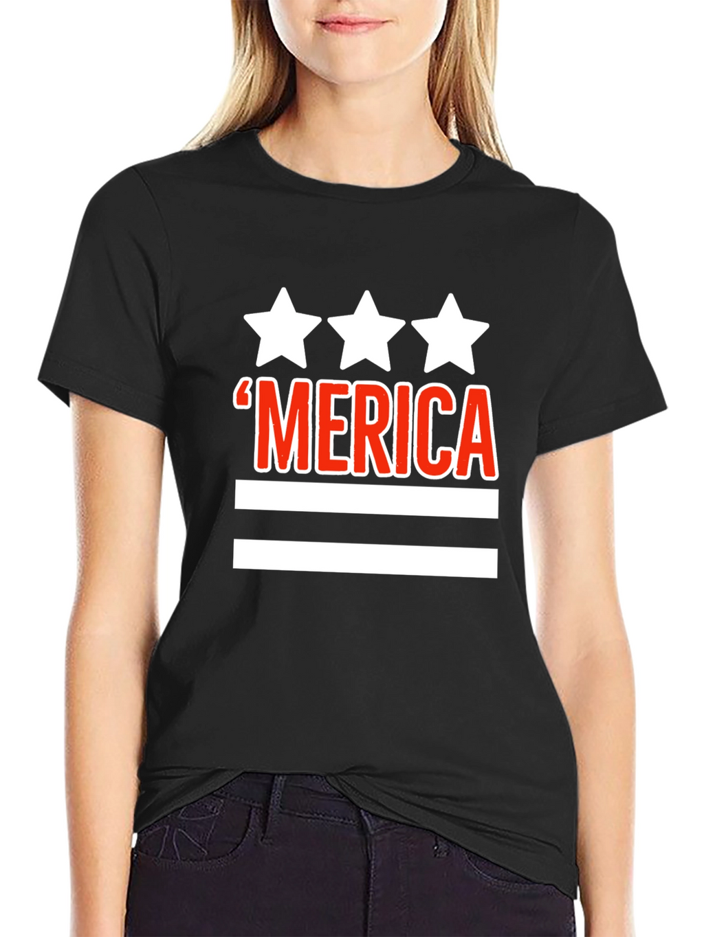 ‘Merica Patriotic Graphic T-Shirt