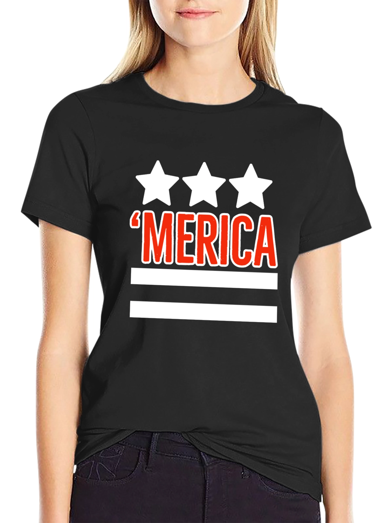 ‘Merica Patriotic Graphic T-Shirt