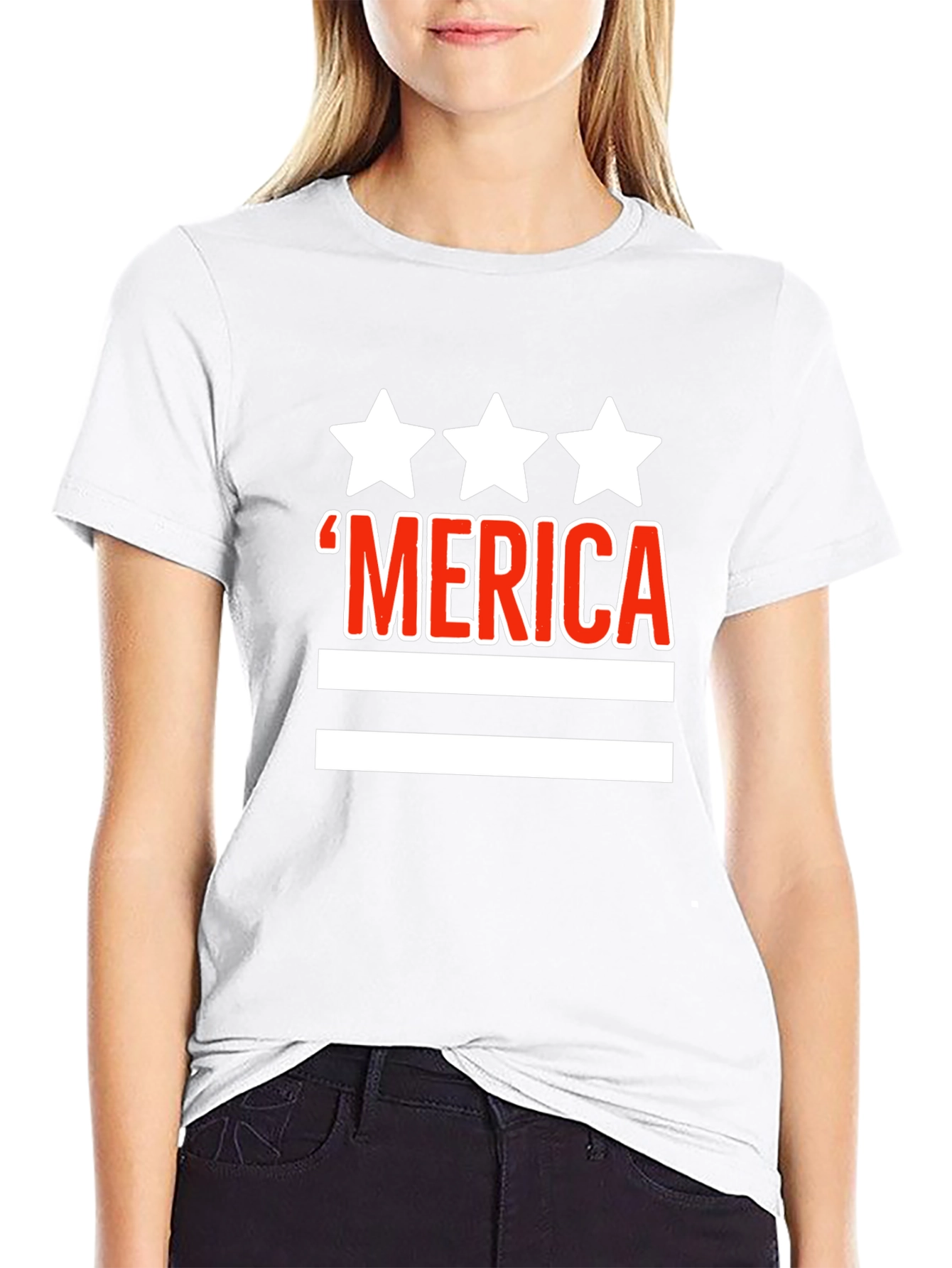 ‘Merica Patriotic Graphic T-Shirt