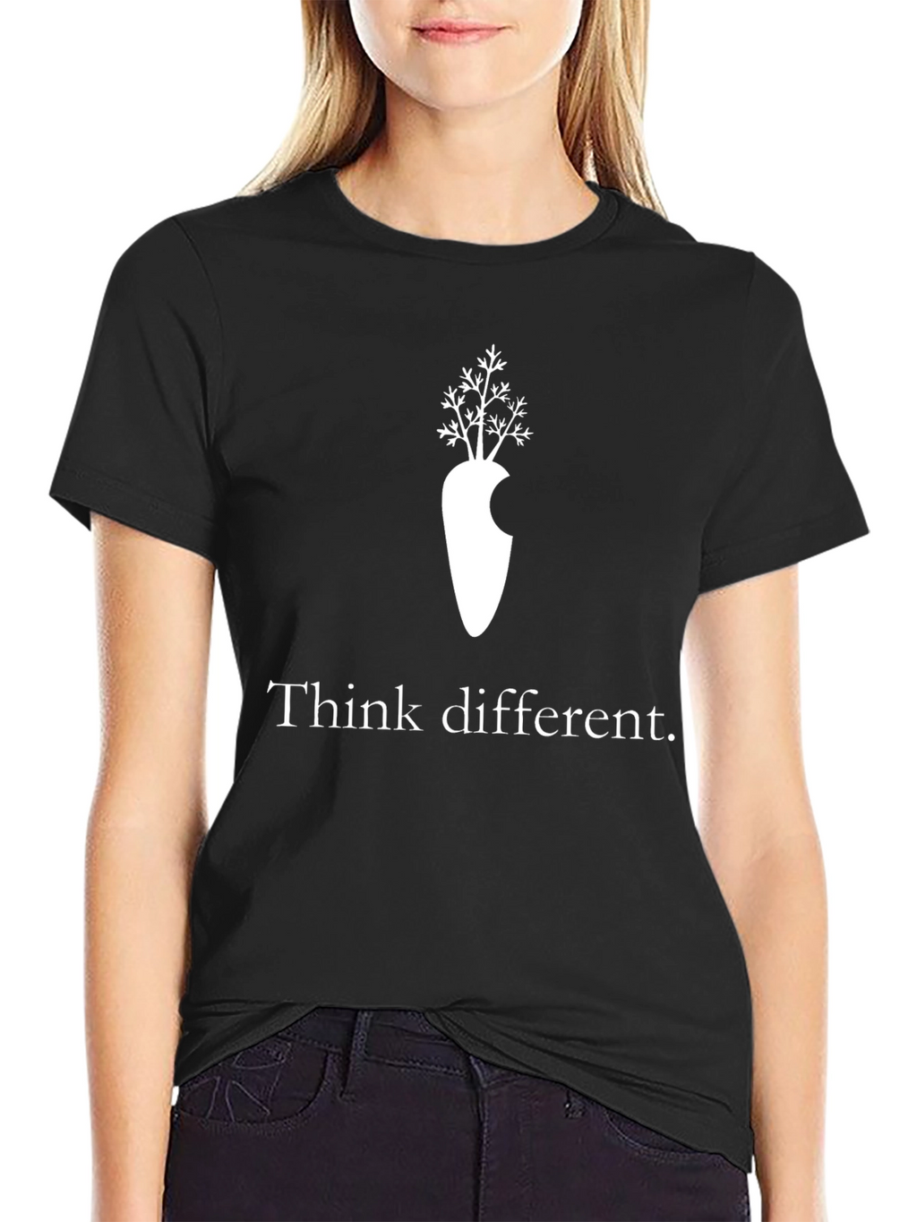 Think Different Carrot T-Shirt - Unique Graphic Tee