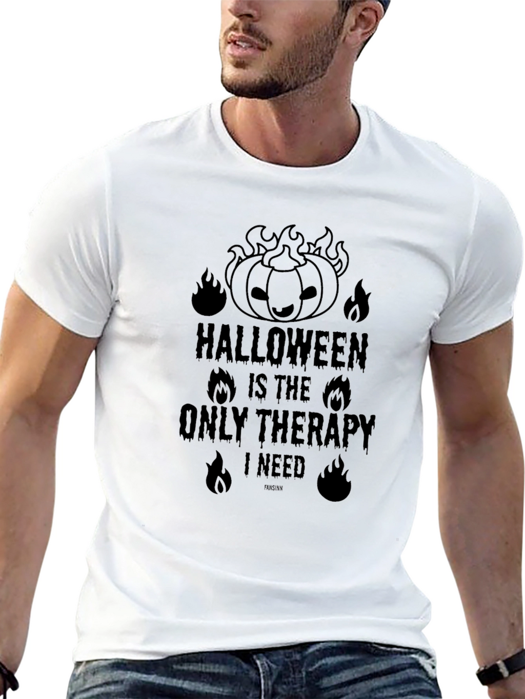 Halloween Therapy Graphic T-Shirt