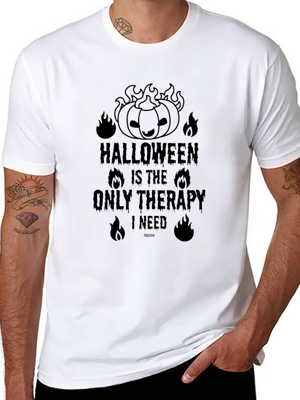 Halloween Therapy Graphic T-Shirt