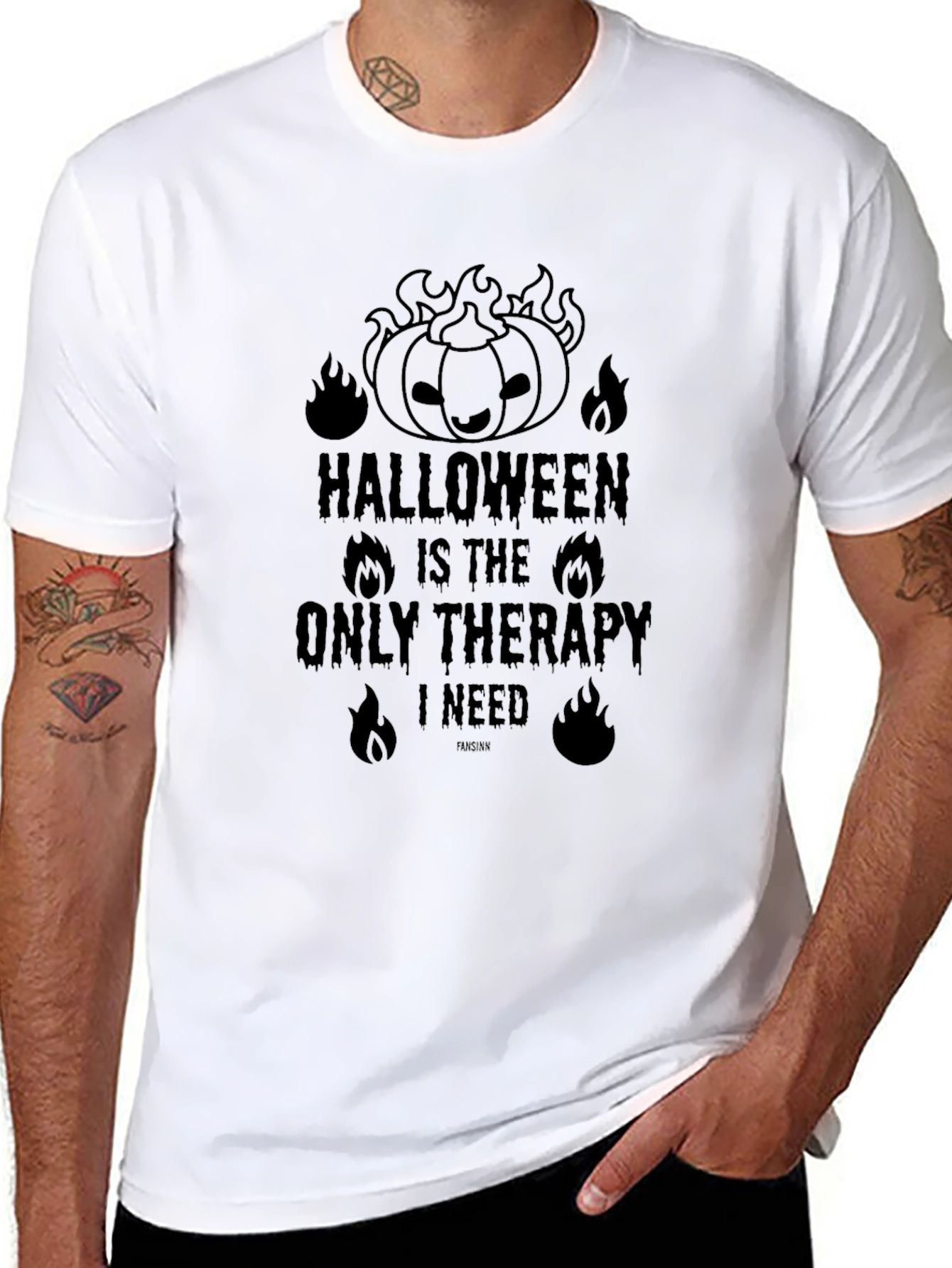 Halloween Therapy Graphic T-Shirt