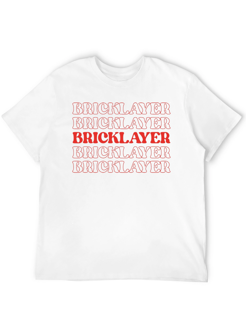 Bricklayer Text Graphic Black T-Shirt