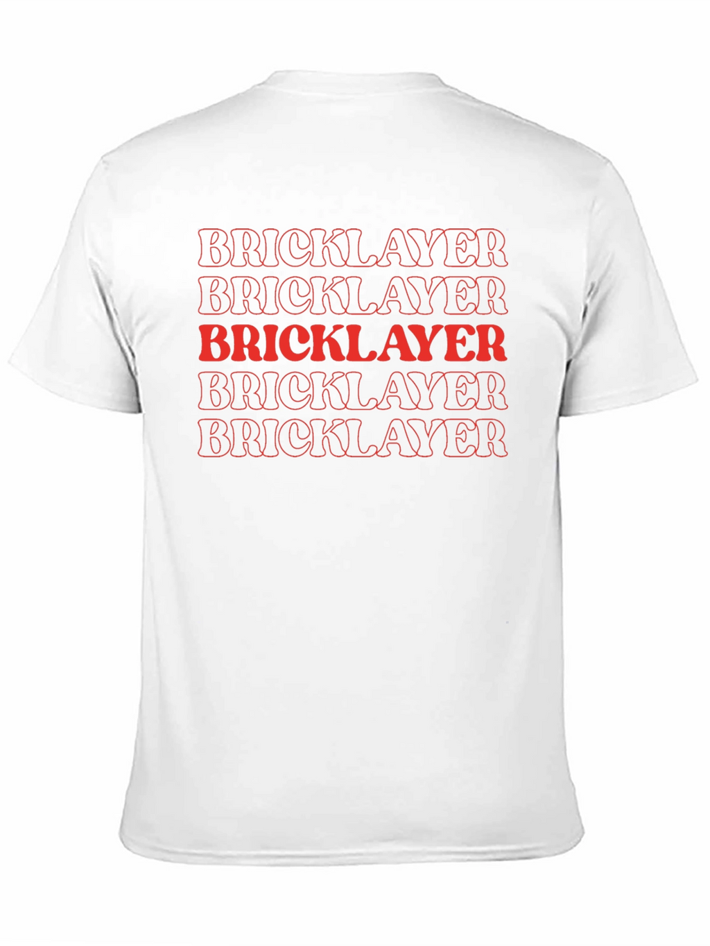 Bricklayer Text Graphic Black T-Shirt
