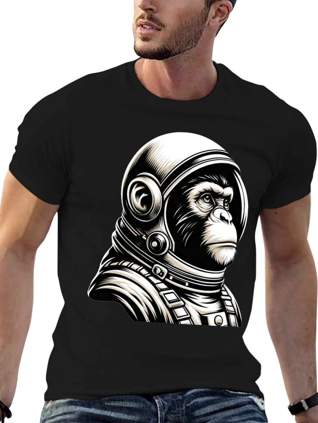 Ape Astronaut T-Shirt: Space Monkey Design