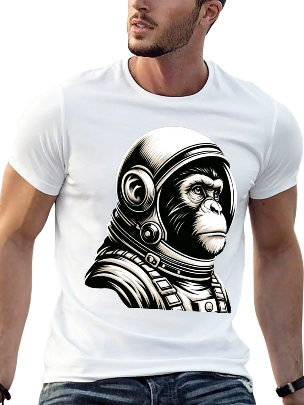 Ape Astronaut T-Shirt: Space Monkey Design