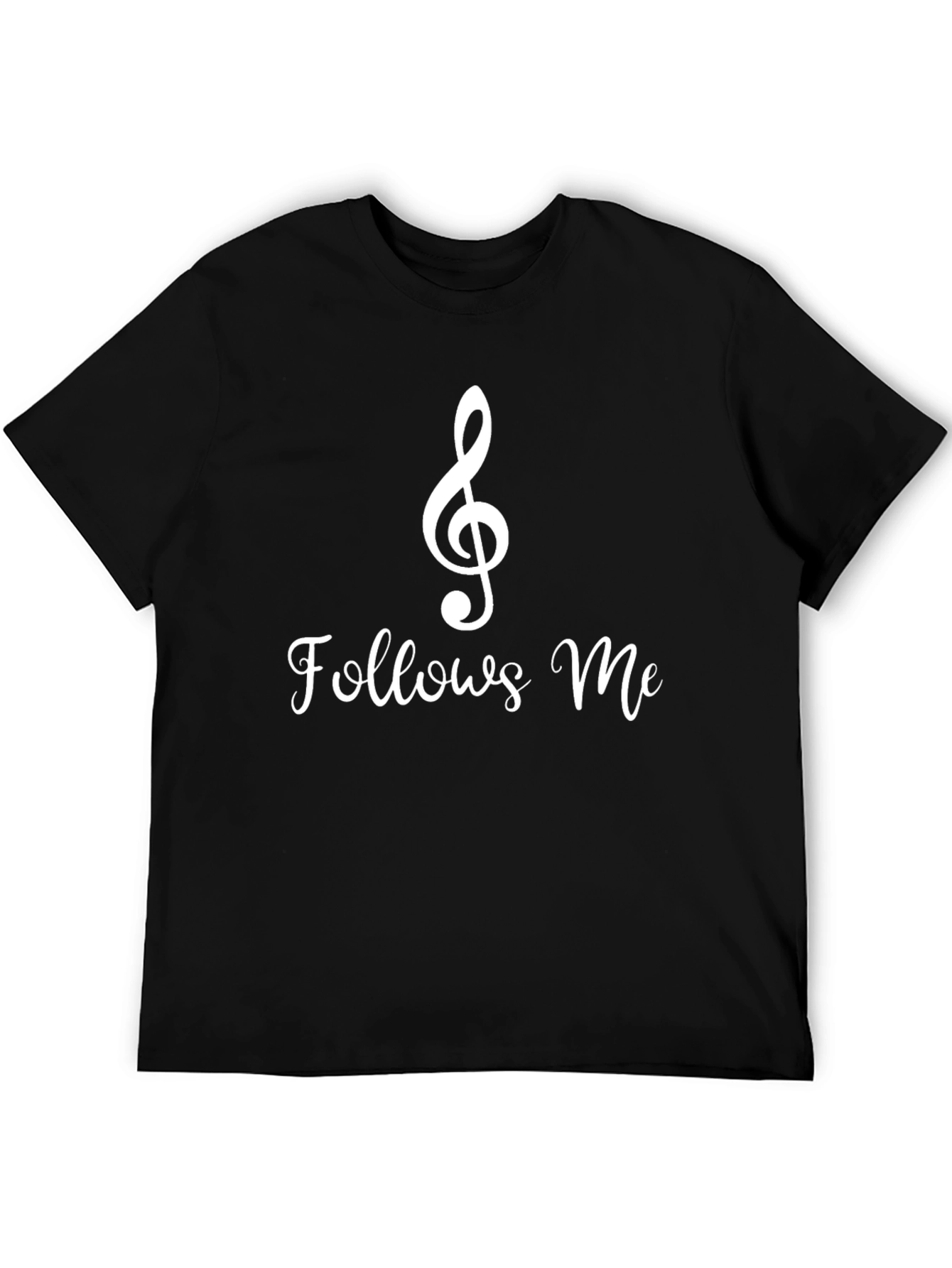 Music Follows Me - Black T-Shirt