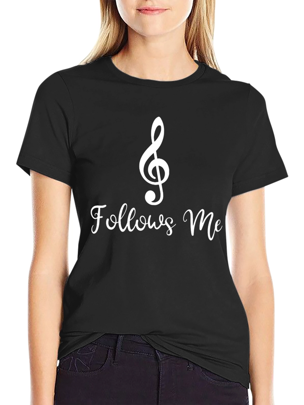 Music Follows Me - Black T-Shirt